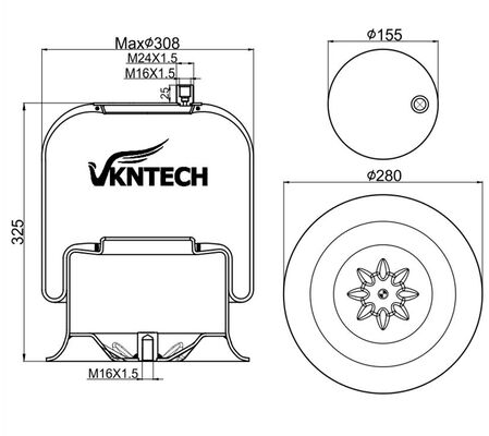 মার্সিডিজ বেঞ্জ A 974.320.04.17 A 946.320.04.17 এর জন্য ট্রাক এয়ার স্প্রিং Contitech 4757NP09 Dunlop D13T02 Goodyear 9520 CF Gomma 1VSC30026 206786 VKNTECH 1K4757-3 দ্বারা প্রতিস্থাপিত