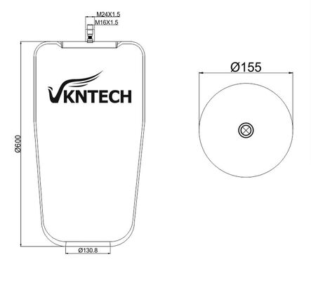 মার্সিডিজ-বেঞ্জ A 946.328.00.21 এর জন্য ট্রাক এয়ার স্প্রিং Contitech 4838N VKNTECH 1K4838 দ্বারা প্রতিস্থাপিত (পিস্টন ছাড়া)