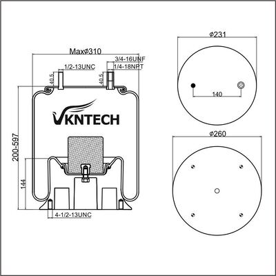 এয়ার স্প্রিং ফায়ারস্টোন W01-358-9245 1T15M-9 গুডইয়ার 1R12-265 1R12-446
